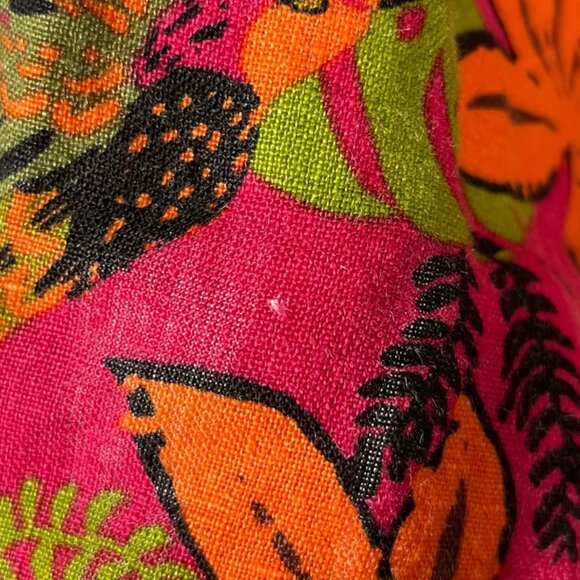 C&C California Womens Linen Button Up Shirt Size 1X Jungle Leopard Summer Resort - Picture 8 of 8